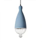 7"/10"/15" W Teardrop Metal Hanging Lamp with Cage Shade Macaron Style 1 Head Kitchen Pendant Light in Grey/Pink Blue Clearhalo 'Ceiling Lights' 'Modern Pendants' 'Modern' 'Pendant Lights' 'Pendants' Lighting' 5941