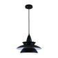Tiered Hanging Light Fixture Macaron Stylish Aluminum 1 Head Black/White Adjustable Ceiling Lighting for Living Room Clearhalo 'Ceiling Lights' 'Modern Pendants' 'Modern' 'Pendant Lights' 'Pendants' Lighting' 597504
