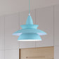 Tiered Hanging Light Fixture Macaron Stylish Aluminum 1 Head Black/White Adjustable Ceiling Lighting for Living Room Clearhalo 'Ceiling Lights' 'Modern Pendants' 'Modern' 'Pendant Lights' 'Pendants' Lighting' 597523