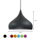 12.5"/16.5" Wide Dome Pendant Lighting Modern Iron 1 Light Black/White/Red Hanging Light Clearhalo 'Ceiling Lights' 'Modern Pendants' 'Modern' 'Pendant Lights' 'Pendants' Lighting' 597708