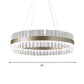 16"/24"/32" Wide Round Pendant Lighting Modern Clear Crystal 1 Light Gold Hanging Lamp in Warm/White Light for Dining Room Clearhalo 'Ceiling Lights' 'Modern Pendants' 'Modern' 'Pendant Lights' 'Pendants' Lighting' 598138