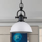 Vintage Style Dome Pendant Light 1 Bulb Metal Hanging Lamp in Black/White for Dining Room Clearhalo 'Art Deco Pendants' 'Black' 'Cast Iron' 'Ceiling Lights' 'Ceramic' 'Crystal' 'Industrial Pendants' 'Industrial' 'Metal' 'Middle Century Pendants' 'Pendant Lights' 'Pendants' 'Rustic Pendants' 'Tiffany' Lighting' 598250