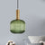 Black/Gold Cylinder/Oval/Capsule Pendant Lamp Modernist 1 Light Grey/Green/Amber Ribbed Glass Ceiling Light Fixture for Kitchen Gold Green Cylinder Clearhalo 'Ceiling Lights' 'Glass shade' 'Glass' 'Modern Pendants' 'Modern' 'Pendant Lights' 'Pendants' Lighting' 598314