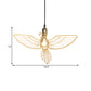 Gold Flying Bird Shade Hanging Pendant Fixture Metal Rustic Retro 1 Light Pendant Light for Dining Room Clearhalo 'Ceiling Lights' 'Modern Pendants' 'Modern' 'Pendant Lights' 'Pendants' Lighting' 598592