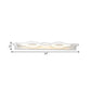 Twist Acrylic Vanity Light Modern 1 Light White LED Mirror Sconce in Warm/White/Natural Light, 20.5"/24" Wide Clearhalo 'Modern wall lights' 'Modern' 'Vanity Lights' 'Wall Lights' Lighting' 599849