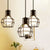 Silver/Gold Global Ceiling Fixture Loft Stylish Metal 1 Light Coffee Shop Hanging Lamp with Cage Shade and Cord Black Clearhalo 'Art Deco Pendants' 'Black' 'Cast Iron' 'Ceiling Lights' 'Ceramic' 'Crystal' 'Industrial Pendants' 'Industrial' 'Metal' 'Middle Century Pendants' 'Pendant Lights' 'Pendants' 'Rustic Pendants' 'Tiffany' Lighting' 599855