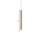 Flute Ceiling Pendant Light Modern Metal 1 Head Gold LED Pendant Light for Bar Counter in Warm/White Light, 12"/19.5"/23.5" Height Clearhalo 'Ceiling Lights' 'Modern Pendants' 'Modern' 'Pendant Lights' 'Pendants' Lighting' 600012