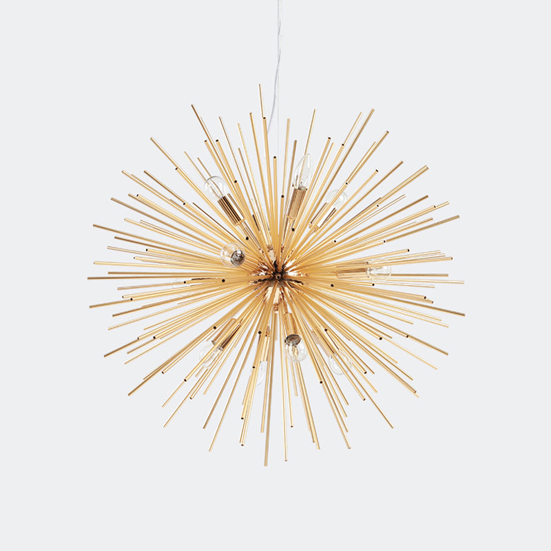 Starburst Chandelier Pendant Light Modernism Metal 20.5"/23"/25" Dia LED Gold Hanging Ceiling Light Clearhalo 'Ceiling Lights' 'Chandeliers' 'Modern Chandeliers' 'Modern' Lighting' 600061