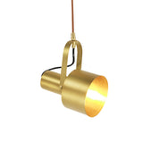 Adjustable Cylinder Metal Ceiling Light Fixture Retro Stylish 4"/5" Dia 1 Light Living Room Pendant Light in Brushed Brass Clearhalo 'Art Deco Pendants' 'Cast Iron' 'Ceiling Lights' 'Ceramic' 'Crystal' 'Industrial Pendants' 'Industrial' 'Metal' 'Middle Century Pendants' 'Pendant Lights' 'Pendants' 'Tiffany' Lighting' 6000