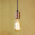 1 Light Iron Pendant Light Vintage Style Copper Exposed Bulb Living Room Hanging Lamp with Adjustable Cord Copper Clearhalo 'Art Deco Pendants' 'Cast Iron' 'Ceiling Lights' 'Ceramic' 'Crystal' 'Industrial Pendants' 'Industrial' 'Metal' 'Middle Century Pendants' 'Pendant Lights' 'Pendants' 'Tiffany' Lighting' 600215