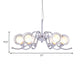Orb Clear Glass Chandelier Lamp Contemporary Multi Lights Chrome Led Hanging Pendant Light with Sputnik Design Clearhalo 'Ceiling Lights' 'Chandeliers' 'Close To Ceiling Lights' 'Glass shade' 'Glass' 'Modern Chandeliers' 'Modern' Lighting' 600292