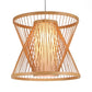 Bamboo Lantern Restaurant Hanging Lamp Asian Single Pendant Light with Paper Shade Inside Clearhalo 'Ceiling Lights' 'Pendant Lights' 'Pendants' Lighting' 600425