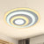 Ellipse Flushmount Simple Acrylic LED 14"/19.5"/23.5" Wide White Ceiling Mounted Fixture in Warm/White Light White Clearhalo 'Ceiling Lights' 'Close To Ceiling Lights' 'Close to ceiling' 'Flush mount' Lighting' 600697