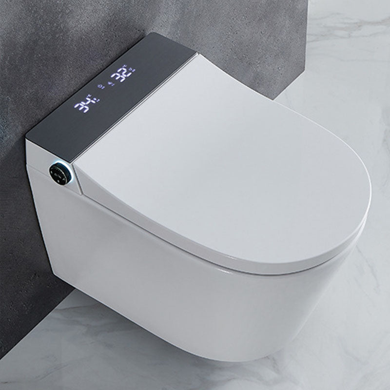 Wall Mount Smart Toilet Soft-Close Seat Toilet with Concealed Tank White Black Clearhalo 'Bathroom Remodel & Bathroom Fixtures' 'Home Improvement' 'home_improvement' 'home_improvement_toilets' 'Toilets & Bidets' 'Toilets' 6012580