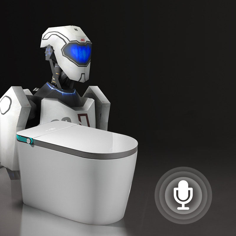 Household Smart Toilet Automatic Flip Cover UV Sterilization Electric Induction Toilet Clearhalo 'Bathroom Remodel & Bathroom Fixtures' 'Home Improvement' 'home_improvement' 'home_improvement_toilets' 'Toilets & Bidets' 'Toilets' 6012635