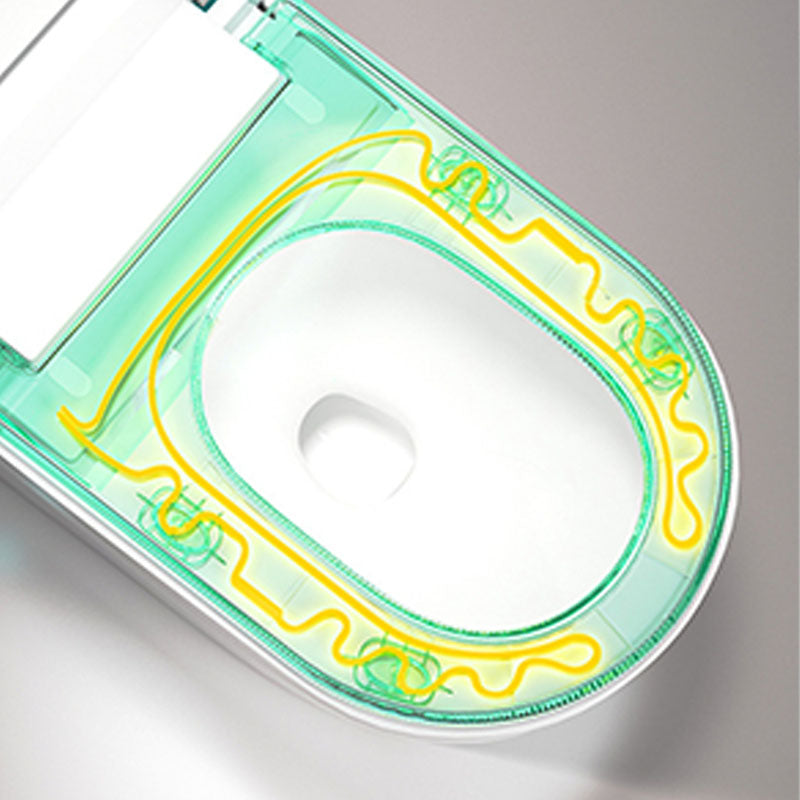 Household Smart Toilet Automatic Flip Cover UV Sterilization Electric Induction Toilet Clearhalo 'Bathroom Remodel & Bathroom Fixtures' 'Home Improvement' 'home_improvement' 'home_improvement_toilets' 'Toilets & Bidets' 'Toilets' 6012647