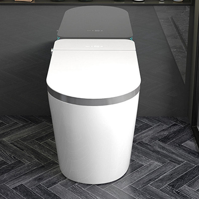 Household Smart Toilet Automatic Flip Cover UV Sterilization Electric Induction Toilet Clearhalo 'Bathroom Remodel & Bathroom Fixtures' 'Home Improvement' 'home_improvement' 'home_improvement_toilets' 'Toilets & Bidets' 'Toilets' 6012655