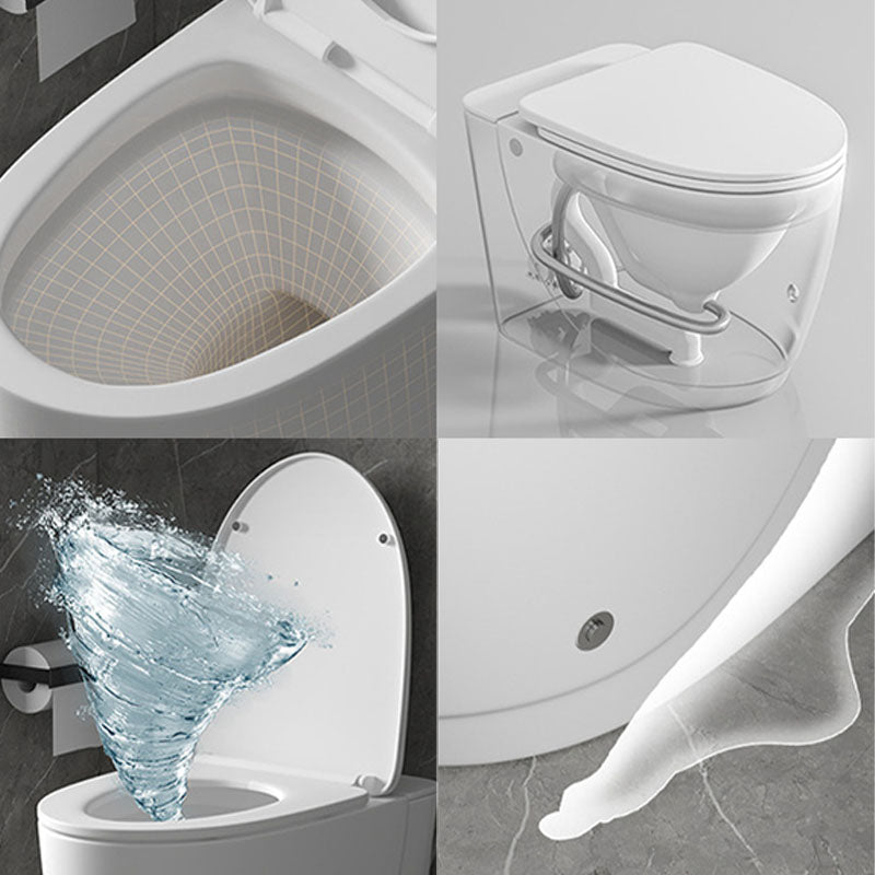 Siphon Jet Toilet Elongate One-Piece Floor Mounted Toilet with Dual Flush Mode Clearhalo 'Bathroom Remodel & Bathroom Fixtures' 'Home Improvement' 'home_improvement' 'home_improvement_toilets' 'Toilets & Bidets' 'Toilets' 6012665