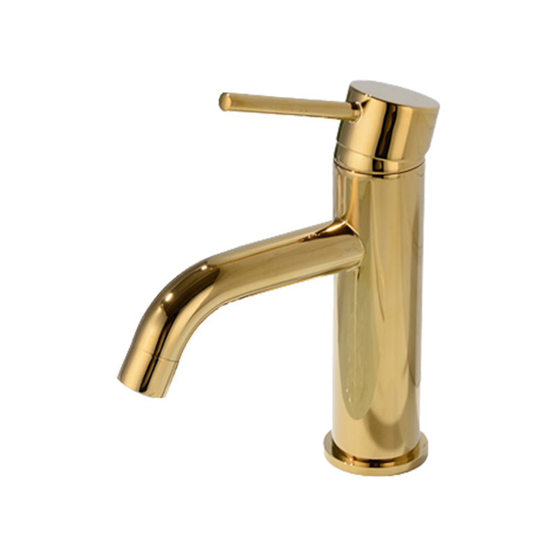 Modern 1-Handle Bathroom Sink Faucet Brushed Gold Vessel Sink Faucet Brass Clearhalo 'Bathroom Remodel & Bathroom Fixtures' 'Bathroom Sink Faucets' 'Bathroom Sinks & Faucet Components' 'bathroom_sink_faucets' 'Home Improvement' 'home_improvement' 'home_improvement_bathroom_sink_faucets' 6013322