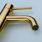 Modern 1-Handle Bathroom Sink Faucet Brushed Gold Vessel Sink Faucet Brass Clearhalo 'Bathroom Remodel & Bathroom Fixtures' 'Bathroom Sink Faucets' 'Bathroom Sinks & Faucet Components' 'bathroom_sink_faucets' 'Home Improvement' 'home_improvement' 'home_improvement_bathroom_sink_faucets' 6013327