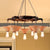 Rope Beige Chandelier Lighting Bare Bulb Multi Light Country Style Hanging Lamp with Flared Shade for Living Room Beige Clearhalo 'Cast Iron' 'Ceiling Lights' 'Chandeliers' 'Industrial Chandeliers' 'Industrial' 'Metal' 'Middle Century Chandeliers' 'Rustic Chandeliers' 'Tiffany' Lighting' 601385