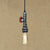 Farmhouse Style Pipe Hanging Lamp 1 Bulb Wrought Iron Hanging Light Fixture with Red Valve in Black/Silver/Brass Silver Clearhalo 'Art Deco Pendants' 'Black' 'Cast Iron' 'Ceiling Lights' 'Ceramic' 'Crystal' 'Industrial Pendants' 'Industrial' 'Metal' 'Middle Century Pendants' 'Pendant Lights' 'Pendants' 'Rustic Pendants' 'Tiffany' Lighting' 601490