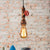 Farmhouse Style Pipe Hanging Lamp 1 Bulb Wrought Iron Hanging Light Fixture with Red Valve in Black/Silver/Brass Rust Clearhalo 'Art Deco Pendants' 'Black' 'Cast Iron' 'Ceiling Lights' 'Ceramic' 'Crystal' 'Industrial Pendants' 'Industrial' 'Metal' 'Middle Century Pendants' 'Pendant Lights' 'Pendants' 'Rustic Pendants' 'Tiffany' Lighting' 601507