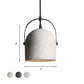 Dome Pendant Lighting Nordic Cement 1 Light Black/Grey/White Hanging Pendant Light Clearhalo 'Ceiling Lights' 'Modern Pendants' 'Modern' 'Pendant Lights' 'Pendants' Lighting' 601626