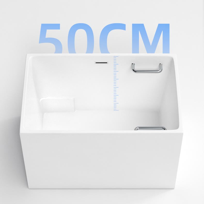 Modern Acrylic Alcove Bathtub 23.6" H Rectangular Bath Tub for Home Clearhalo 'Bathroom Remodel & Bathroom Fixtures' 'Bathtubs' 'Home Improvement' 'home_improvement' 'home_improvement_bathtubs' 'Showers & Bathtubs' 6024405