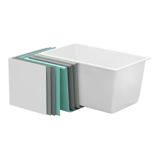 Modern Acrylic Alcove Bathtub 23.6" H Rectangular Bath Tub for Home Clearhalo 'Bathroom Remodel & Bathroom Fixtures' 'Bathtubs' 'Home Improvement' 'home_improvement' 'home_improvement_bathtubs' 'Showers & Bathtubs' 6024414