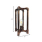 Iron Rust Task Lighting Cross Pipe 1 Head Industrial Nightstand Lamp with Plug In Cord for Restaurant Clearhalo 'Lamps' 'Table Lamps' Lighting' 602764