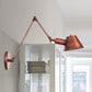 Iron Rust Finish Wall Light Fixture Bell 1-Light Farmhouse Wall Mount Sconce with Swing Arm of 6"+6"/12"+6" L Rust 12"+6" Clearhalo 'Art deco wall lights' 'Cast Iron' 'Glass' 'Industrial wall lights' 'Industrial' 'Middle century wall lights' 'Modern' 'Rustic wall lights' 'Tiffany' 'Traditional wall lights' 'Wall Lamps & Sconces' 'Wall Lights' Lighting' 602986
