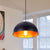 Industrial Dome Hanging Lighting 1-Head Iron Ceiling Pendant Lamp in White/Black for Bar Black Clearhalo 'Art Deco Pendants' 'Black' 'Cast Iron' 'Ceiling Lights' 'Ceramic' 'Crystal' 'Industrial Pendants' 'Industrial' 'Metal' 'Middle Century Pendants' 'Pendant Lights' 'Pendants' 'Rustic Pendants' 'Tiffany' Lighting' 603310