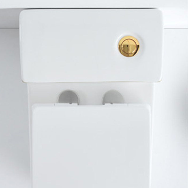 Siphon Jet Toilet Traditional One-Piece Toilet with Slow Close Seat Clearhalo 'Bathroom Remodel & Bathroom Fixtures' 'Home Improvement' 'home_improvement' 'home_improvement_toilets' 'Toilets & Bidets' 'Toilets' 6037912