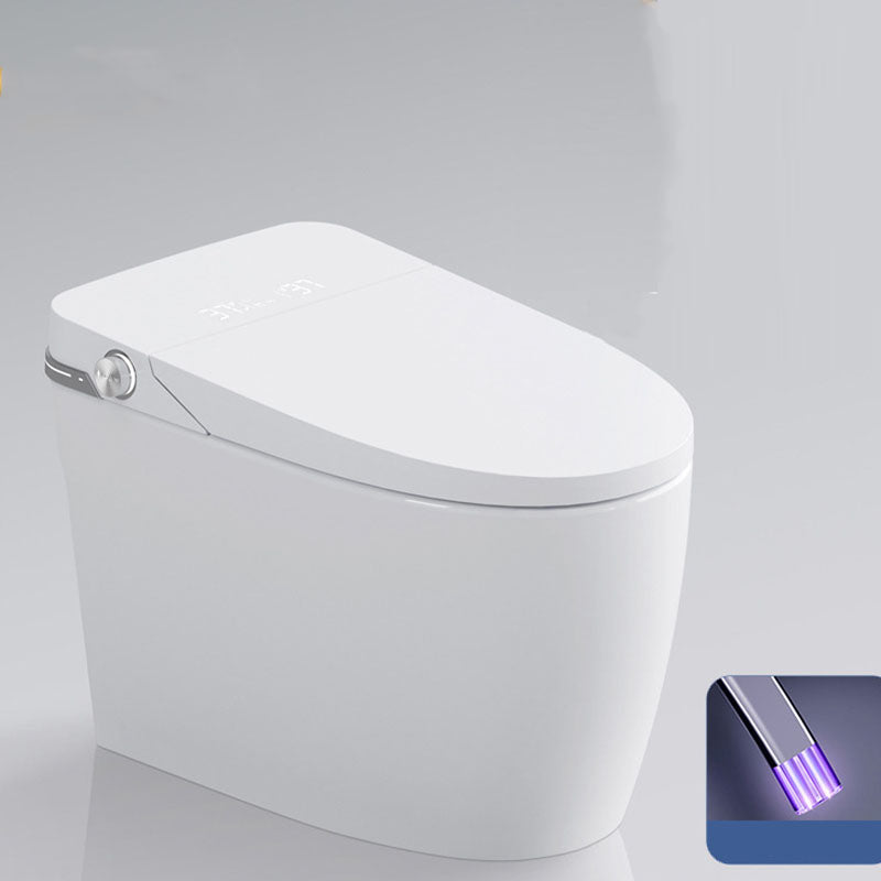 Ultraviolet Sterilization Toilet Elongated Floor Mounted One Piece Toilet Clearhalo 'Bathroom Remodel & Bathroom Fixtures' 'Home Improvement' 'home_improvement' 'home_improvement_toilets' 'Toilets & Bidets' 'Toilets' 6038004