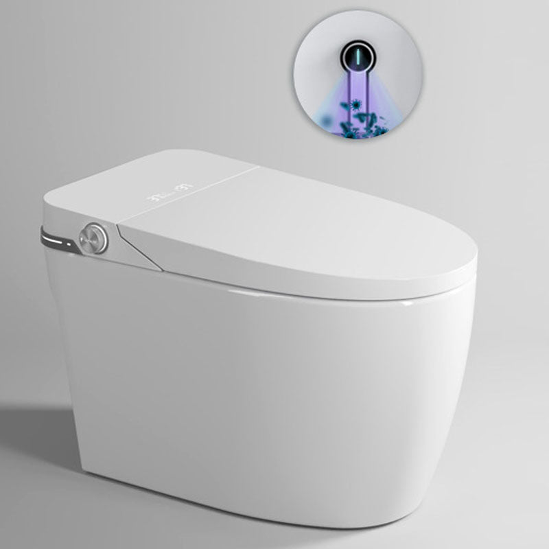 Ultraviolet Sterilization Toilet Elongated Floor Mounted One Piece Toilet Clearhalo 'Bathroom Remodel & Bathroom Fixtures' 'Home Improvement' 'home_improvement' 'home_improvement_toilets' 'Toilets & Bidets' 'Toilets' 6038005