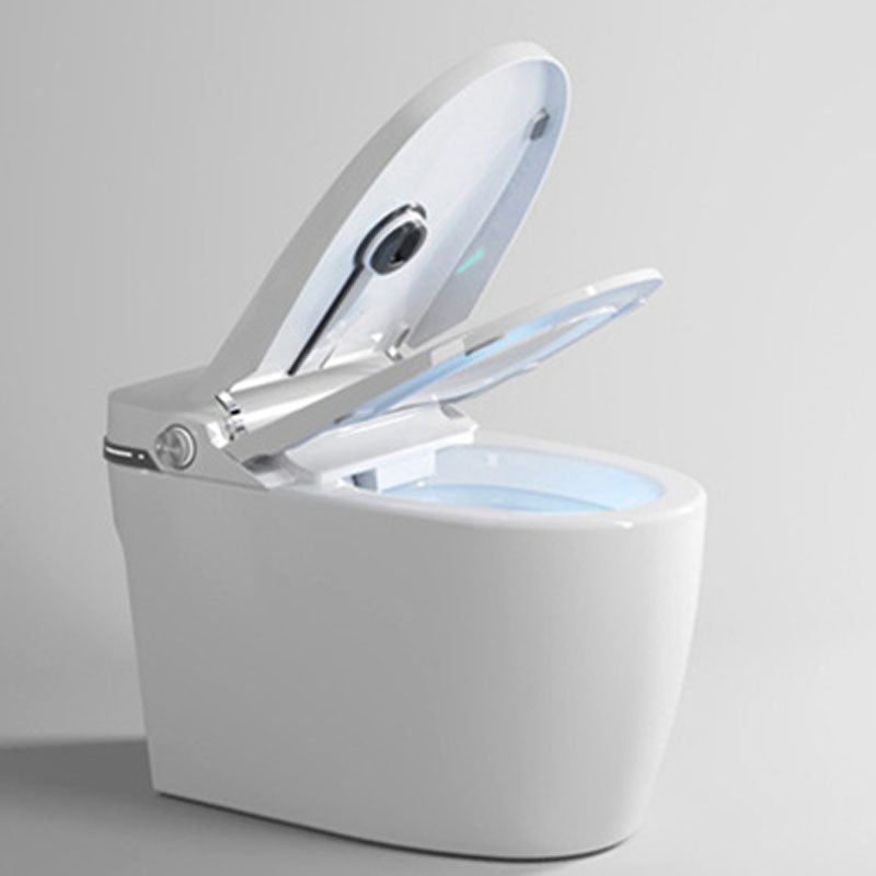 Ultraviolet Sterilization Toilet Elongated Floor Mounted One Piece Toilet Foot Flush Clearhalo 'Bathroom Remodel & Bathroom Fixtures' 'Home Improvement' 'home_improvement' 'home_improvement_toilets' 'Toilets & Bidets' 'Toilets' 6038006