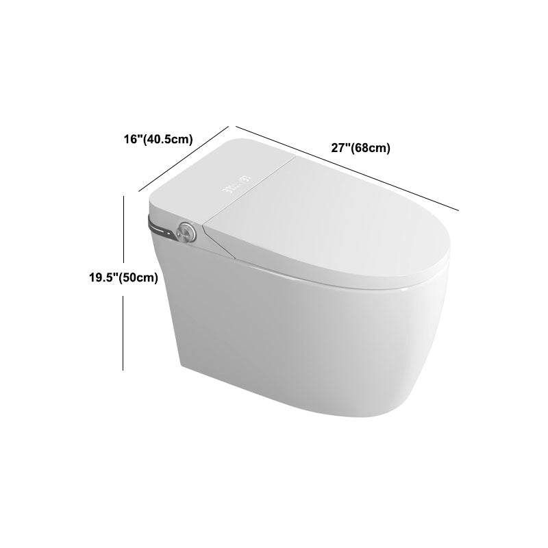 Ultraviolet Sterilization Toilet Elongated Floor Mounted One Piece Toilet Clearhalo 'Bathroom Remodel & Bathroom Fixtures' 'Home Improvement' 'home_improvement' 'home_improvement_toilets' 'Toilets & Bidets' 'Toilets' 6038024