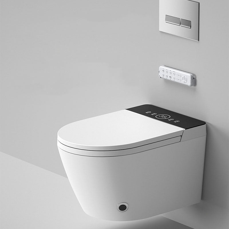 Elongated Toilet Wall Hung 1-Piece Automatic UV Sterilization Toilet with Concealed Tank Clearhalo 'Bathroom Remodel & Bathroom Fixtures' 'Home Improvement' 'home_improvement' 'home_improvement_toilets' 'Toilets & Bidets' 'Toilets' 6038025
