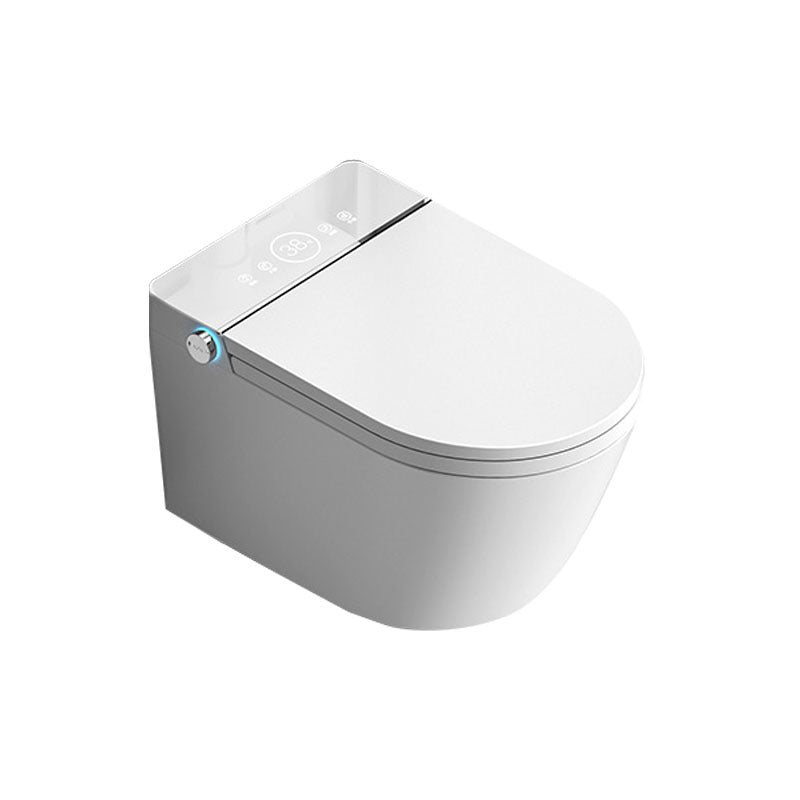 Elongated Toilet Wall Hung 1-Piece Automatic UV Sterilization Toilet with Concealed Tank Clearhalo 'Bathroom Remodel & Bathroom Fixtures' 'Home Improvement' 'home_improvement' 'home_improvement_toilets' 'Toilets & Bidets' 'Toilets' 6038030