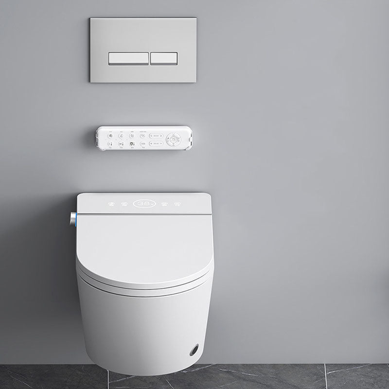 Elongated Toilet Wall Hung 1-Piece Automatic UV Sterilization Toilet with Concealed Tank Clearhalo 'Bathroom Remodel & Bathroom Fixtures' 'Home Improvement' 'home_improvement' 'home_improvement_toilets' 'Toilets & Bidets' 'Toilets' 6038033