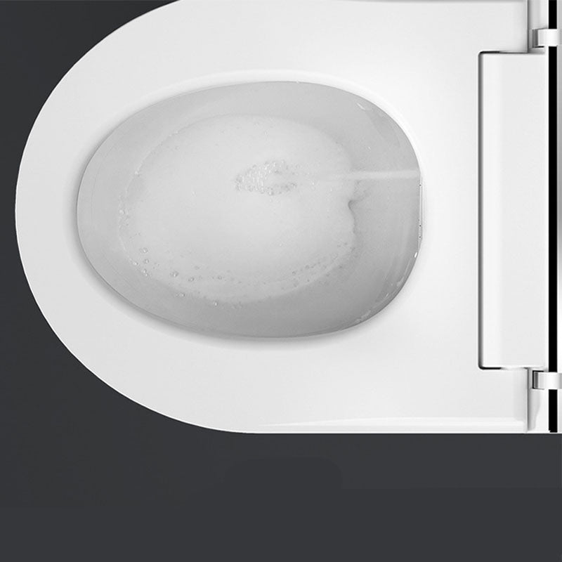 Elongated Toilet Wall Hung 1-Piece Automatic UV Sterilization Toilet with Concealed Tank Clearhalo 'Bathroom Remodel & Bathroom Fixtures' 'Home Improvement' 'home_improvement' 'home_improvement_toilets' 'Toilets & Bidets' 'Toilets' 6038034