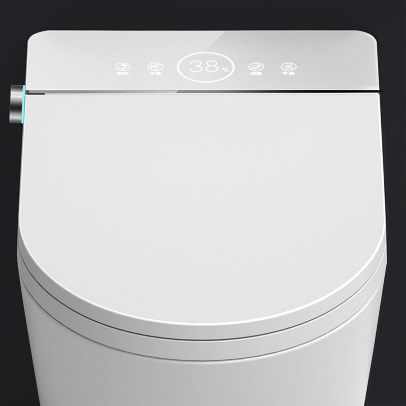 Elongated Toilet Wall Hung 1-Piece Automatic UV Sterilization Toilet with Concealed Tank Clearhalo 'Bathroom Remodel & Bathroom Fixtures' 'Home Improvement' 'home_improvement' 'home_improvement_toilets' 'Toilets & Bidets' 'Toilets' 6038042