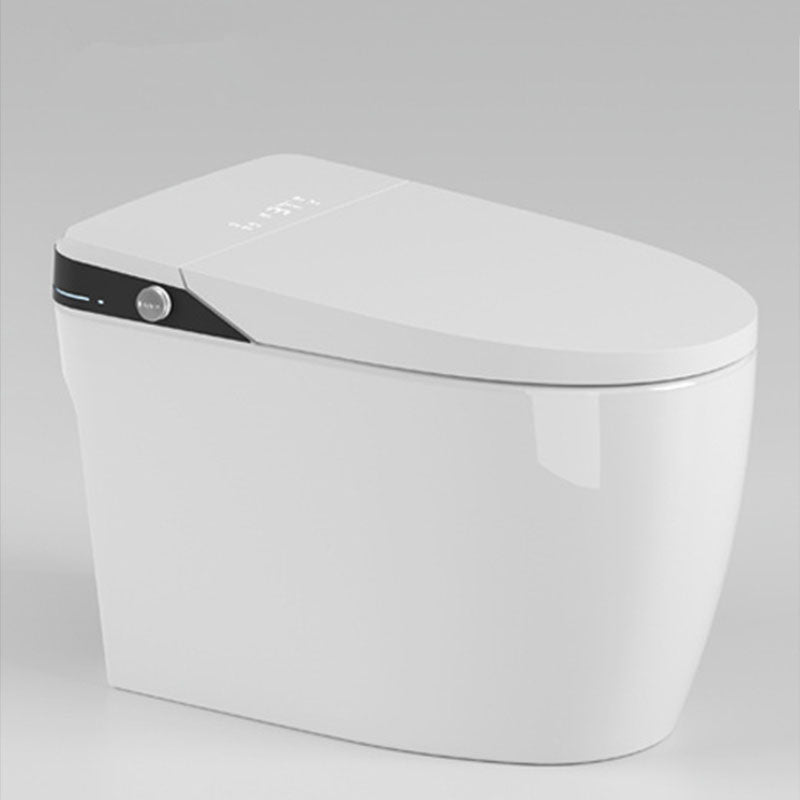 Smart One Piece Toilet Concealed Tank Elongated Toilet with Automatic Flush Clearhalo 'Bathroom Remodel & Bathroom Fixtures' 'Home Improvement' 'home_improvement' 'home_improvement_toilets' 'Toilets & Bidets' 'Toilets' 6038099