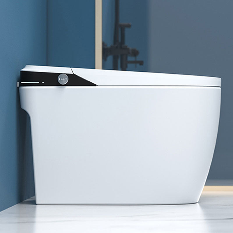 Smart One Piece Toilet Concealed Tank Elongated Toilet with Automatic Flush Clearhalo 'Bathroom Remodel & Bathroom Fixtures' 'Home Improvement' 'home_improvement' 'home_improvement_toilets' 'Toilets & Bidets' 'Toilets' 6038101