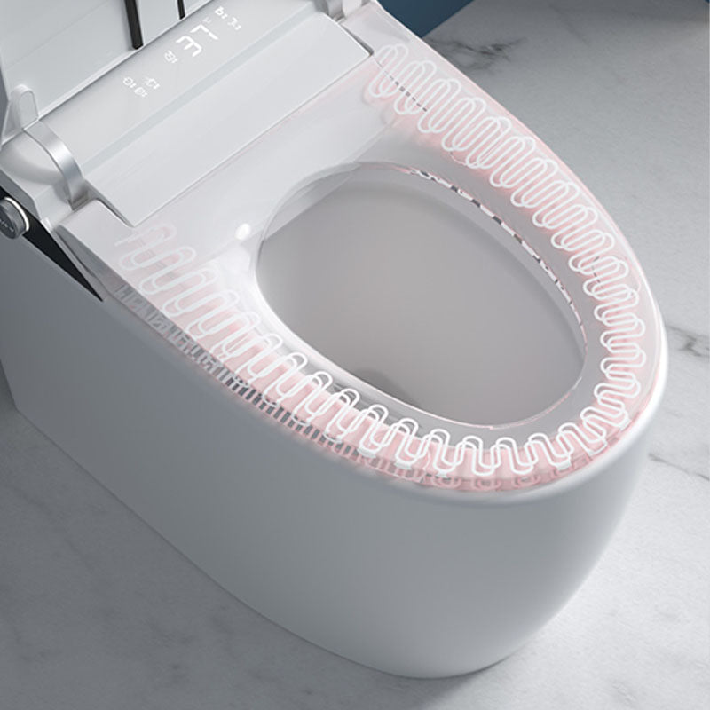 Smart One Piece Toilet Concealed Tank Elongated Toilet with Automatic Flush Clearhalo 'Bathroom Remodel & Bathroom Fixtures' 'Home Improvement' 'home_improvement' 'home_improvement_toilets' 'Toilets & Bidets' 'Toilets' 6038118