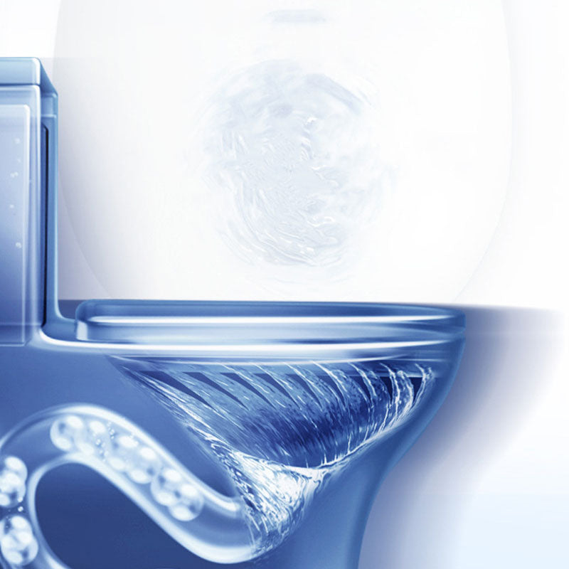 Household Water-saving Toilet Siphon One-piece Large-diameter Toilet in Black Finish Clearhalo 'Bathroom Remodel & Bathroom Fixtures' 'Home Improvement' 'home_improvement' 'home_improvement_toilets' 'Toilets & Bidets' 'Toilets' 6038208