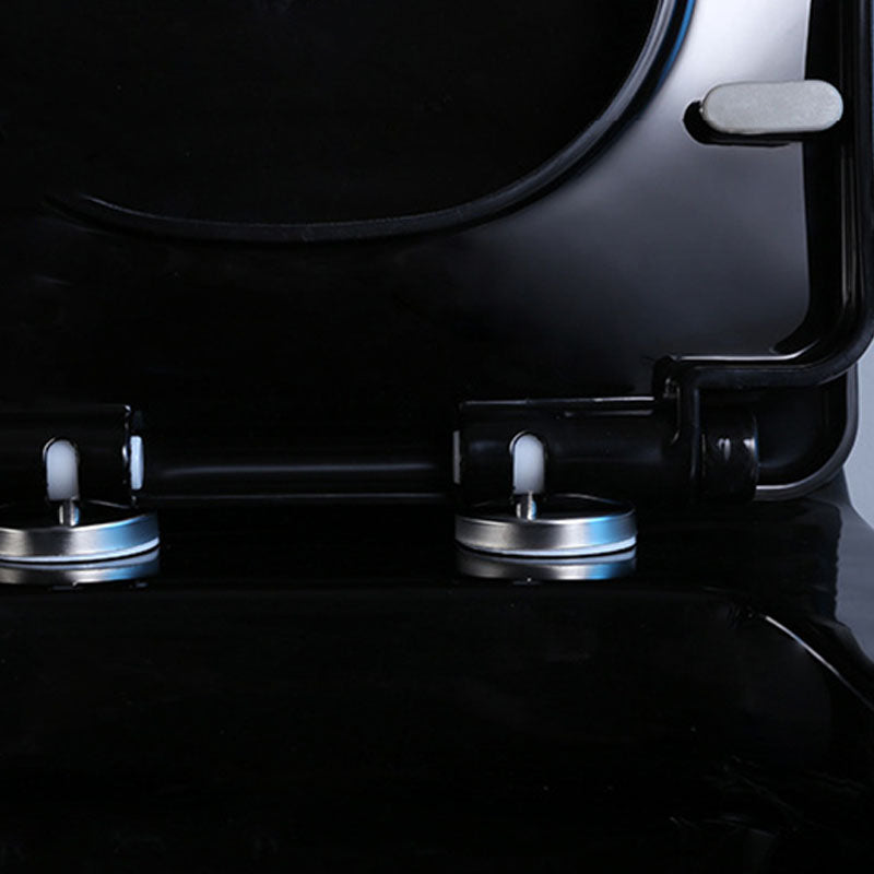 Household Water-saving Toilet Siphon One-piece Large-diameter Toilet in Black Finish Clearhalo 'Bathroom Remodel & Bathroom Fixtures' 'Home Improvement' 'home_improvement' 'home_improvement_toilets' 'Toilets & Bidets' 'Toilets' 6038214