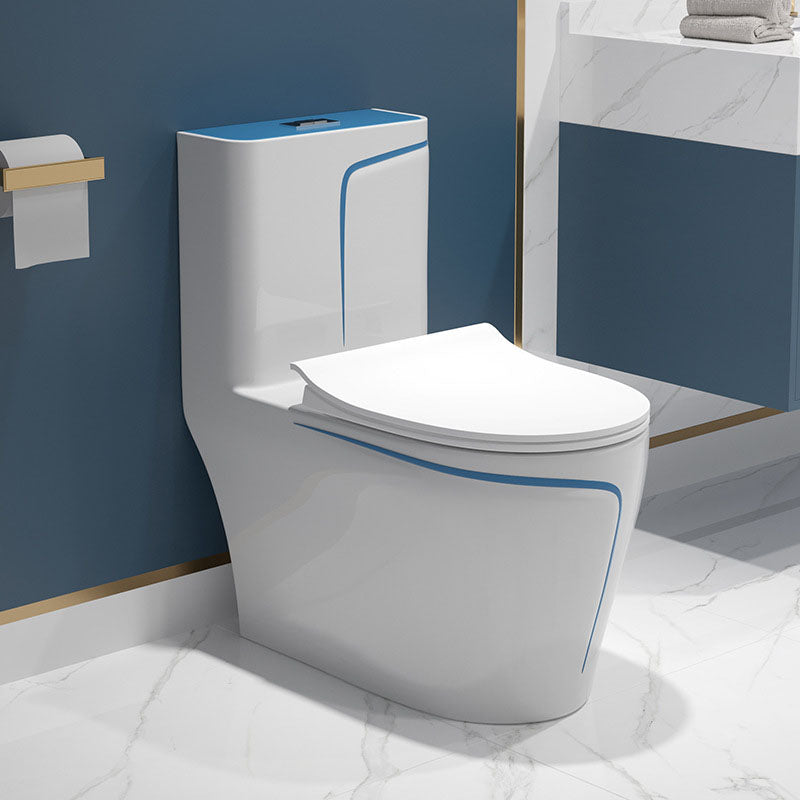 Water-saving Siphon Toilet Ceramic Elongated Dual Flush Household Toilet White Round Clearhalo 'Bathroom Remodel & Bathroom Fixtures' 'Home Improvement' 'home_improvement' 'home_improvement_toilets' 'Toilets & Bidets' 'Toilets' 6038270