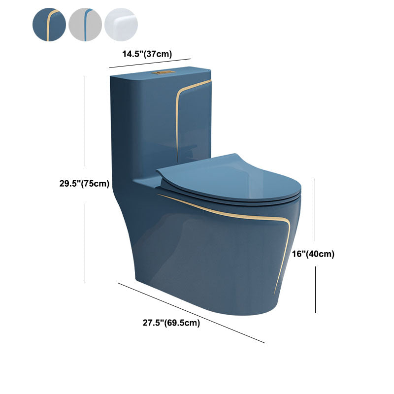Water-saving Siphon Toilet Ceramic Elongated Dual Flush Household Toilet Clearhalo 'Bathroom Remodel & Bathroom Fixtures' 'Home Improvement' 'home_improvement' 'home_improvement_toilets' 'Toilets & Bidets' 'Toilets' 6038285